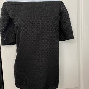 CALVIN KLEIN BLACK BLOUSE SIZE LARGE
